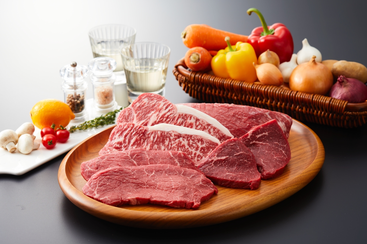 六甲牛の精肉写真